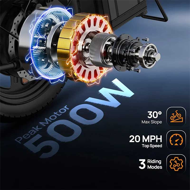 14" Foldable Electric Bicycle for Adult