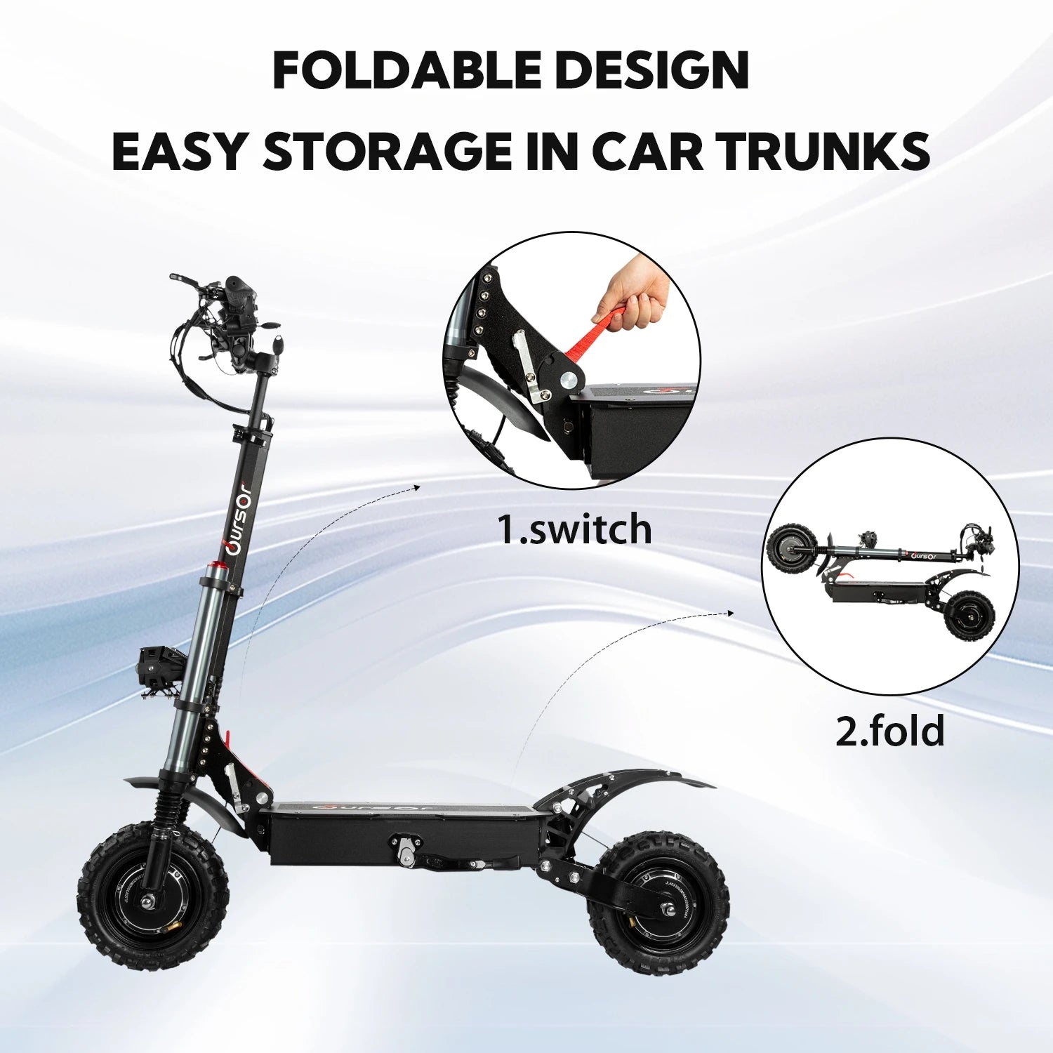 removable seat hydraulic shock absorption Folding Electric Scooter