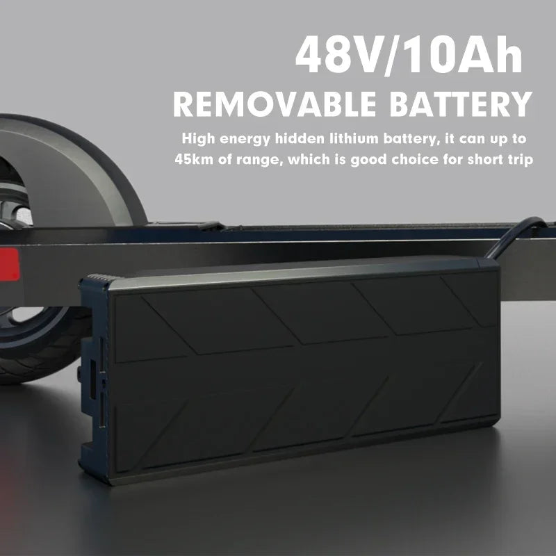 Electric Scooter Removable Battery 10" Tire Foldable Mobility