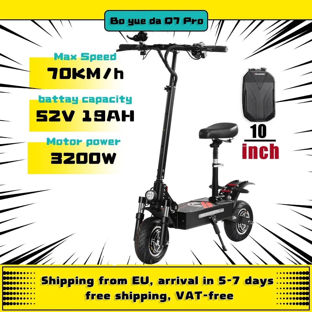BOYUEDA S5 Electric Scooter 6000W Motor 60V38AH Battery Scooters