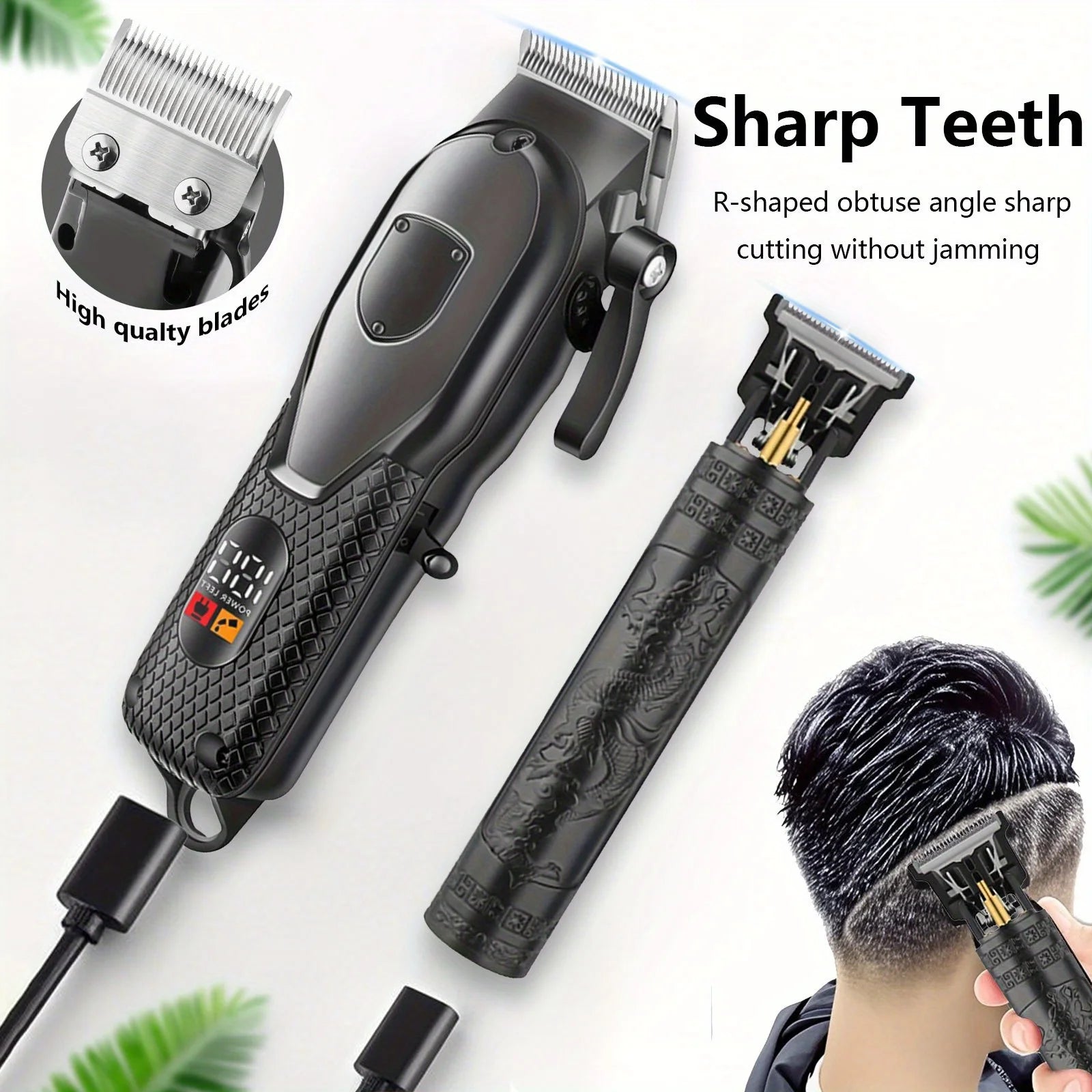 Professional Hair Clippers Set for Men