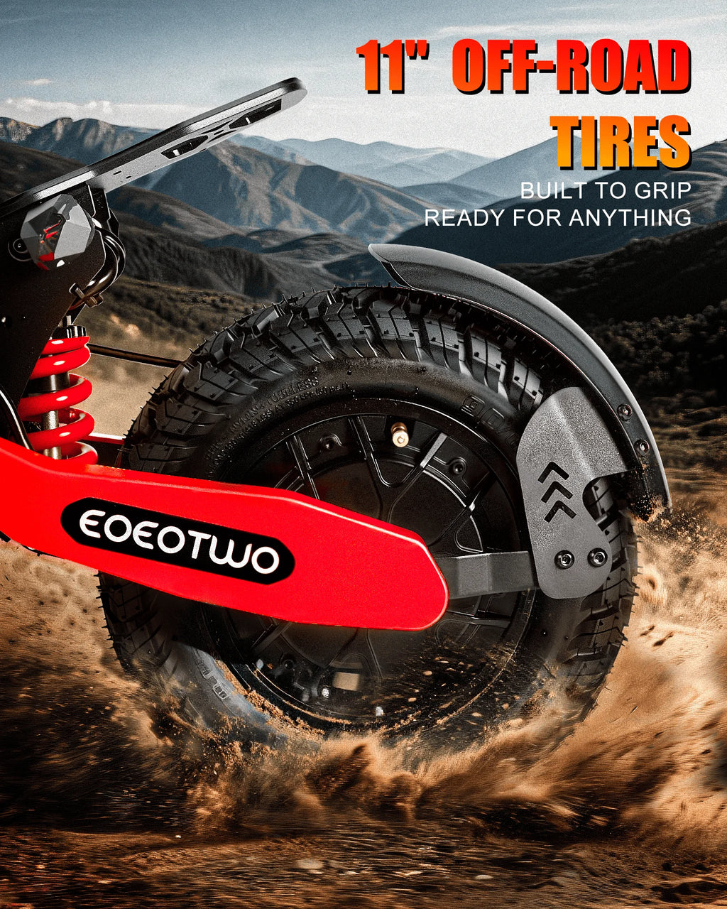h,11'' Off Road Tires,Dual Suspension E-Scooter+1 Year Warranty