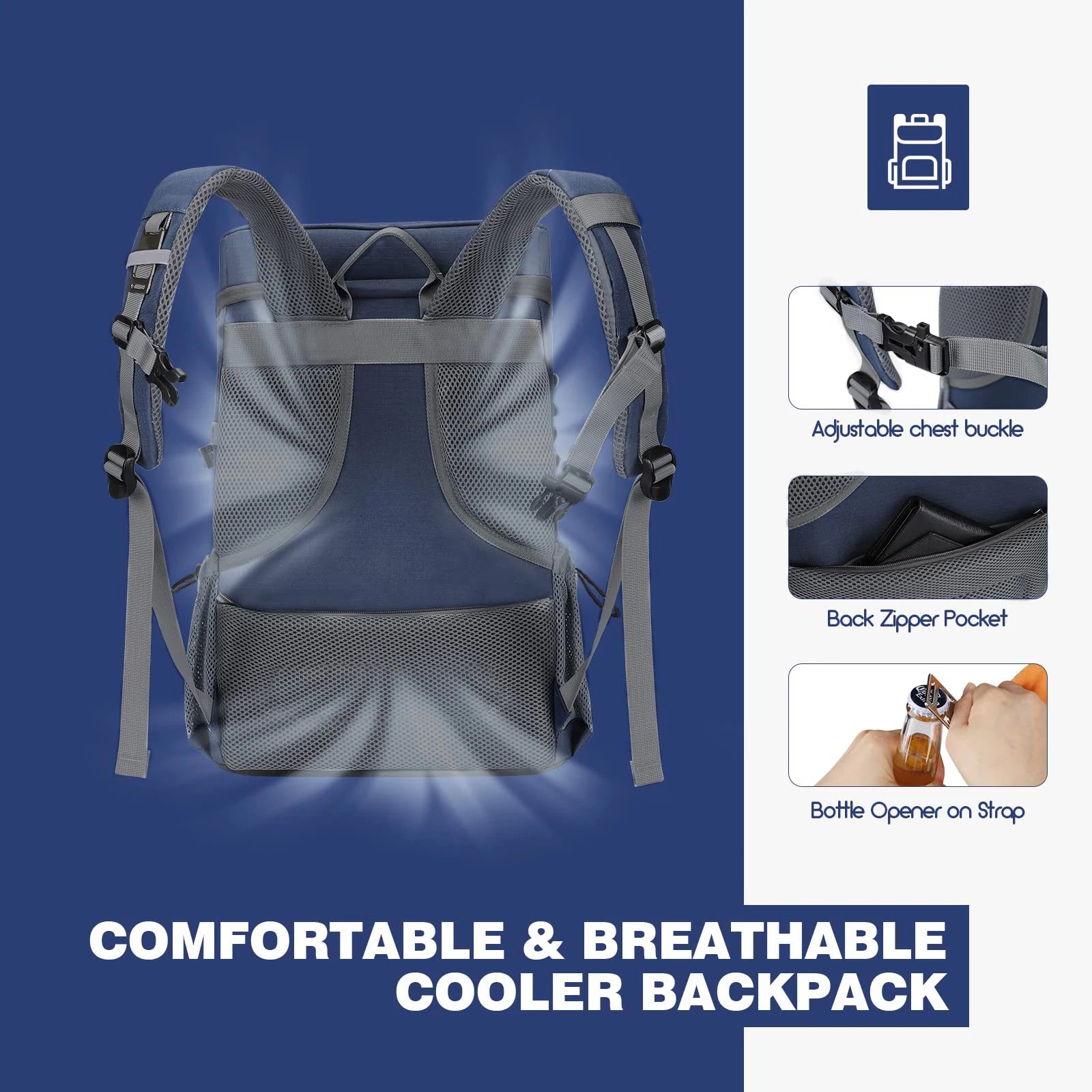 Can Cooler Backpack Leakproof Insulated