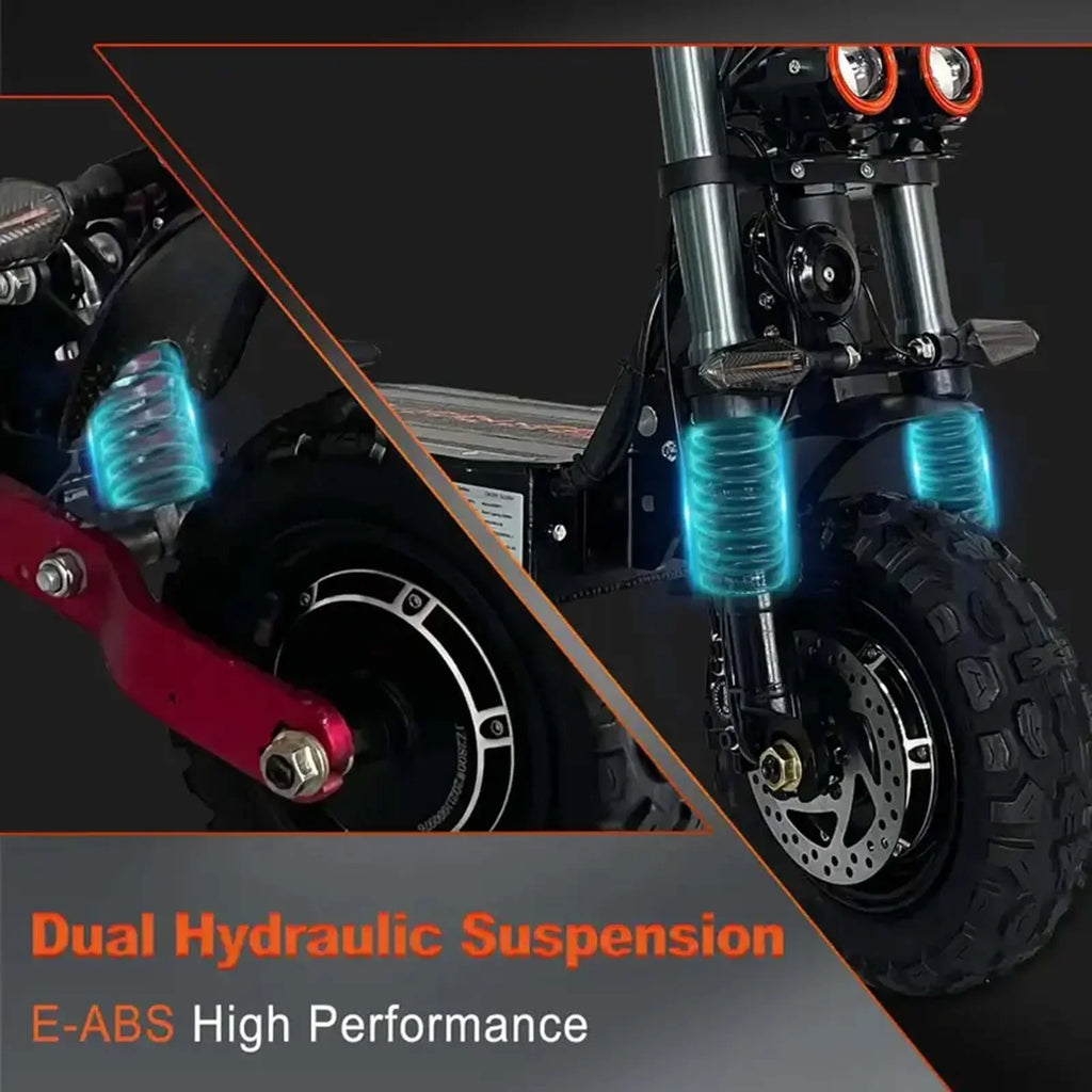 electric scooter dual motor removable seat hydraulic shock