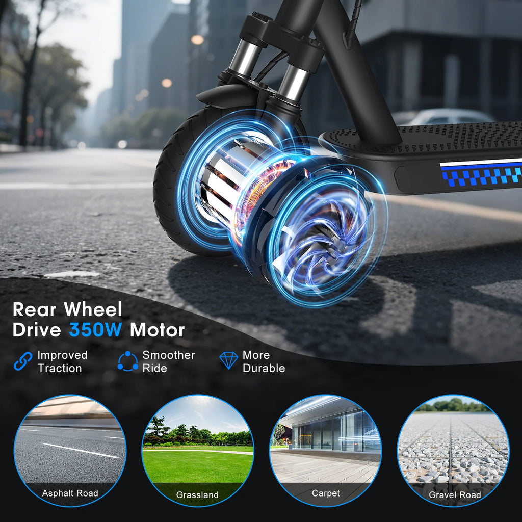 Commuting Electric Scooter with Double Braking Syste