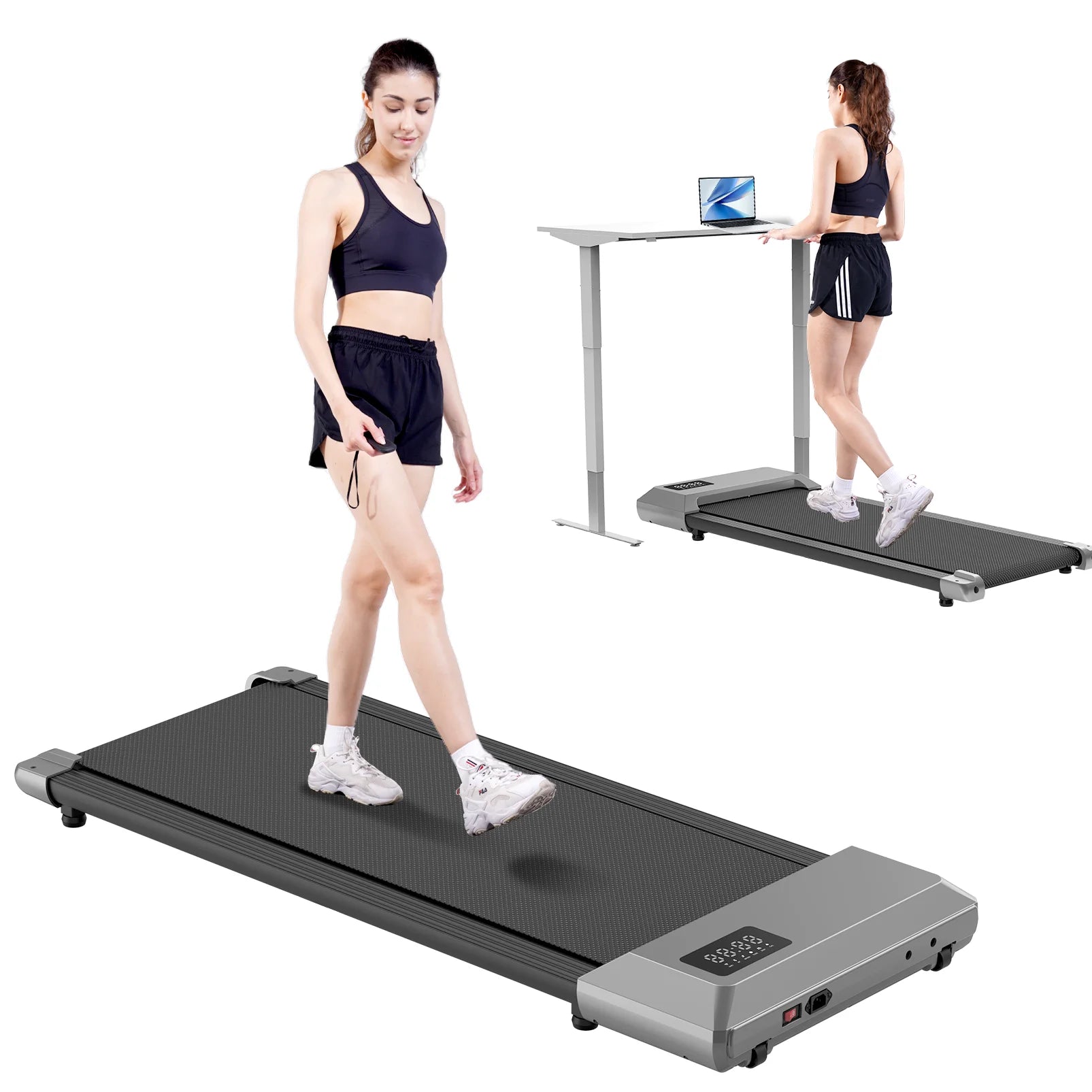 Max 250lbs Quiet Treadmills Exercise Machine