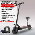Electric Scooter for Adults Dual Brake & Dual Suspension Commuting E-Scooter Foldable E Scooter with Remote Key 330LBS MAX Load