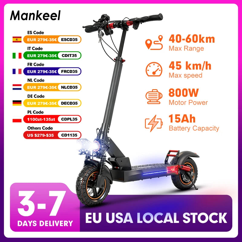 Off Road Tire Powerful Electric Kick Scooter Adult