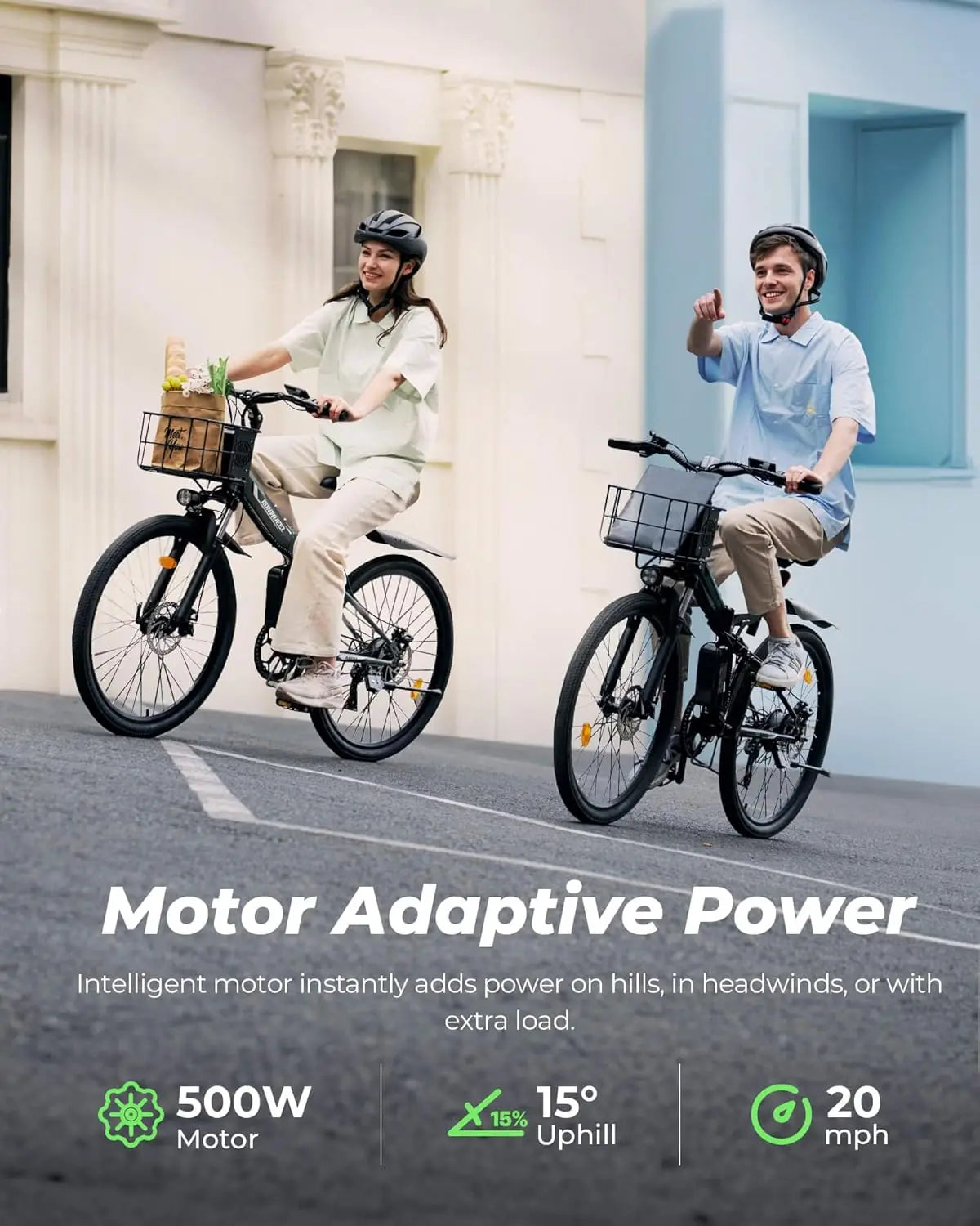 Folding Multifunctional Electric Bicycles With basket Ebikes