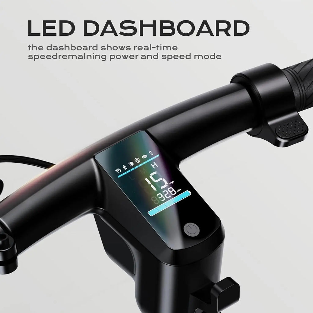 Electric Scooter: folding design, double braking system.