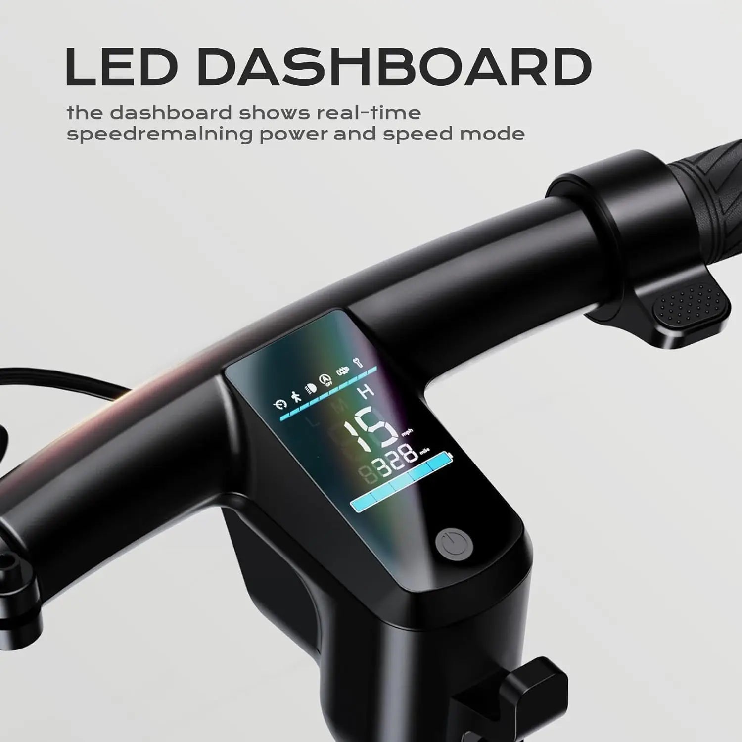 Electric Scooter: folding design, double braking system.