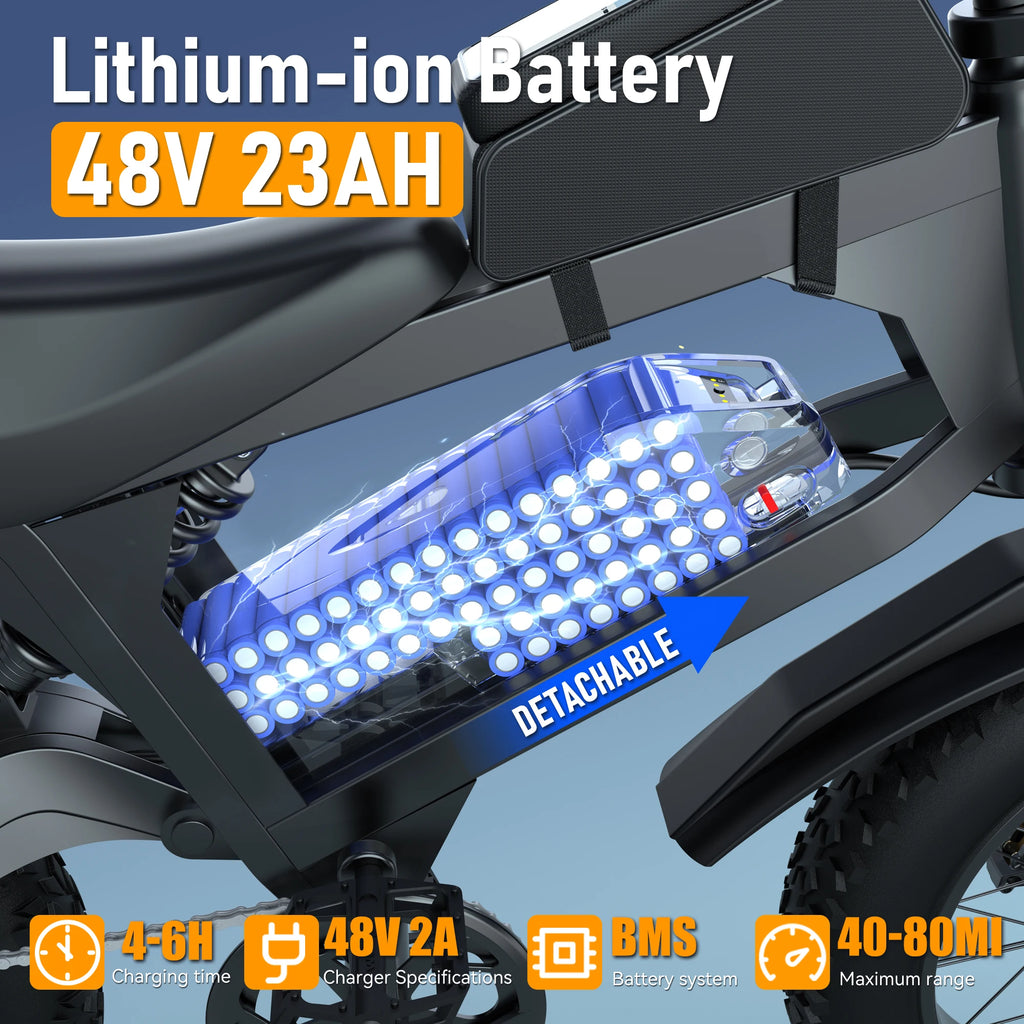 Speed Wide Tire All Terrain E-Bike