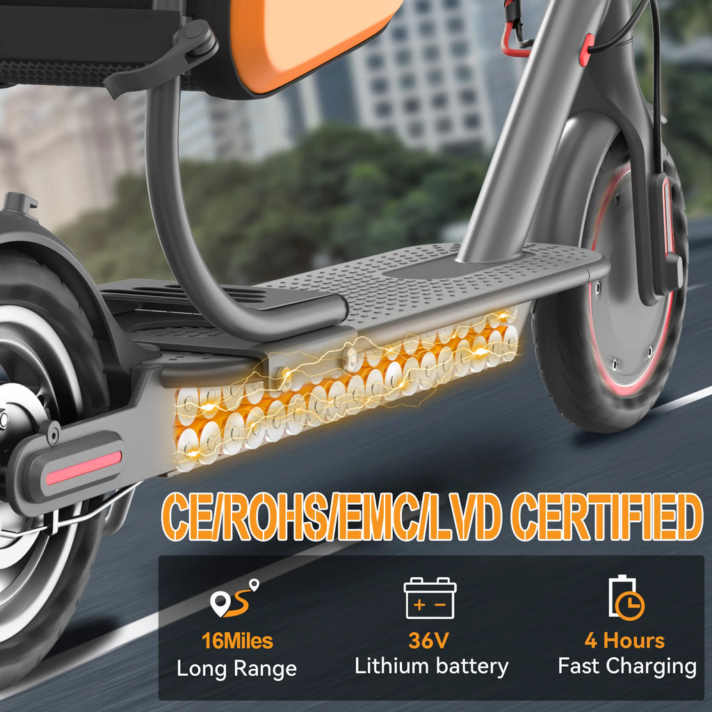 Electric Scooter with Seat Foldable  Powerful Storage