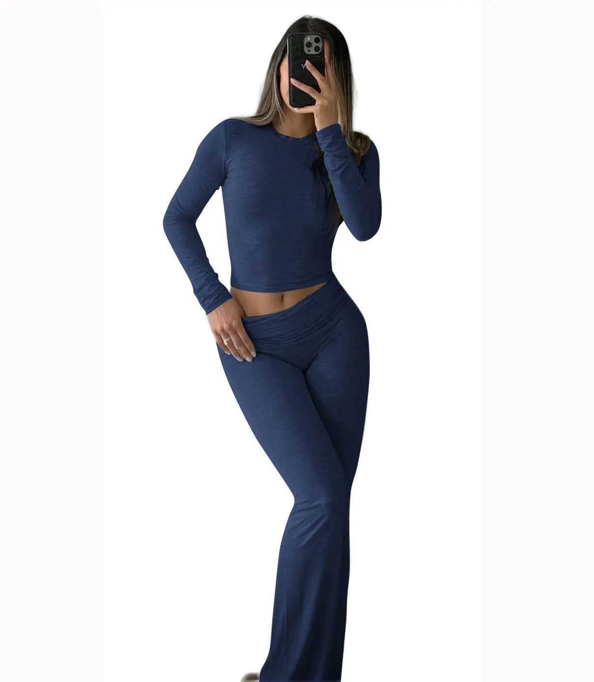 Women's Yoga Two-Piece Set Long-Sleeve
