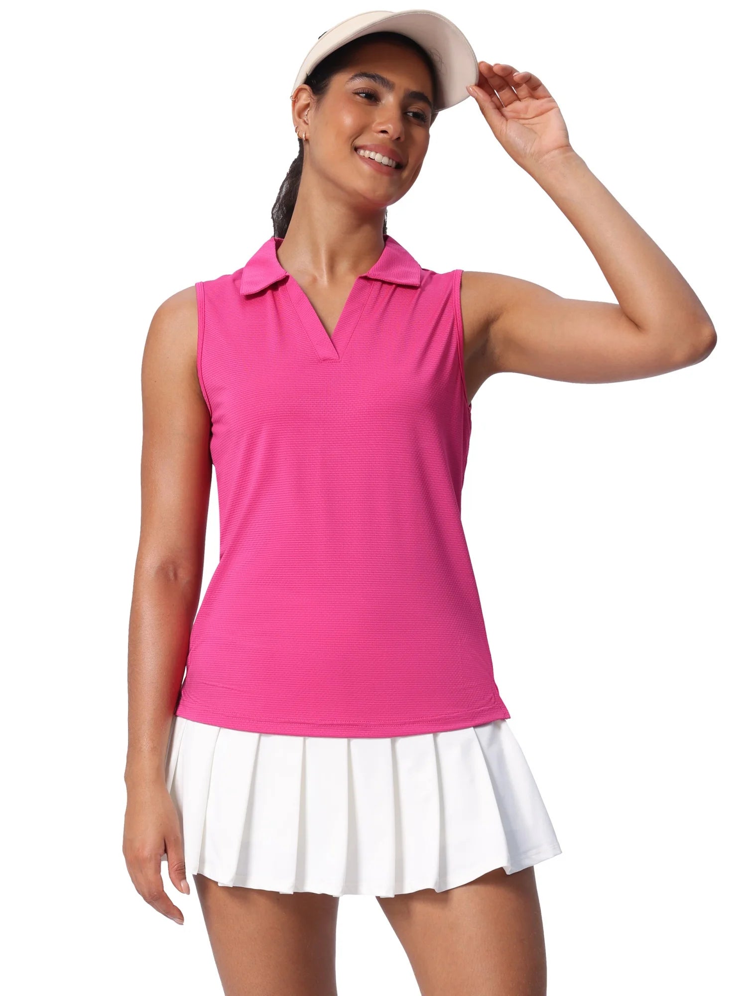 Women's Sleeveless Golf Shirts  Tennis Polo Lightweigh
