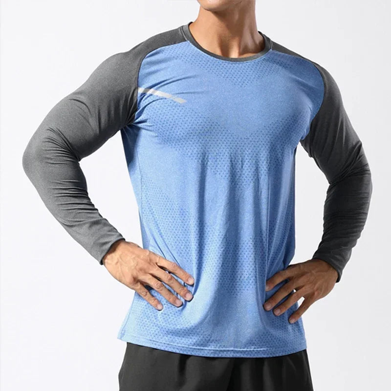 Men's Sport Long Sleeve Tops  T-shirts Bodybuilding