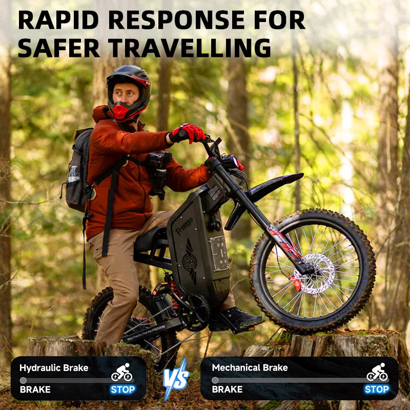 Electric Motorcycle Adults 7 Speed 50MPH Off Road