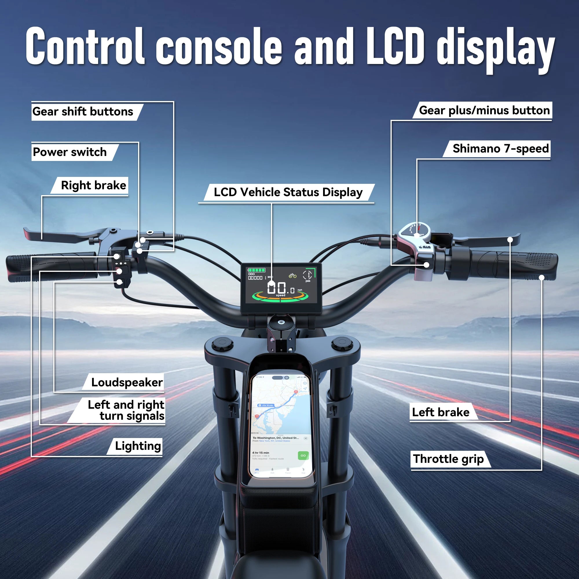 Speed Wide Tire All Terrain E-Bike