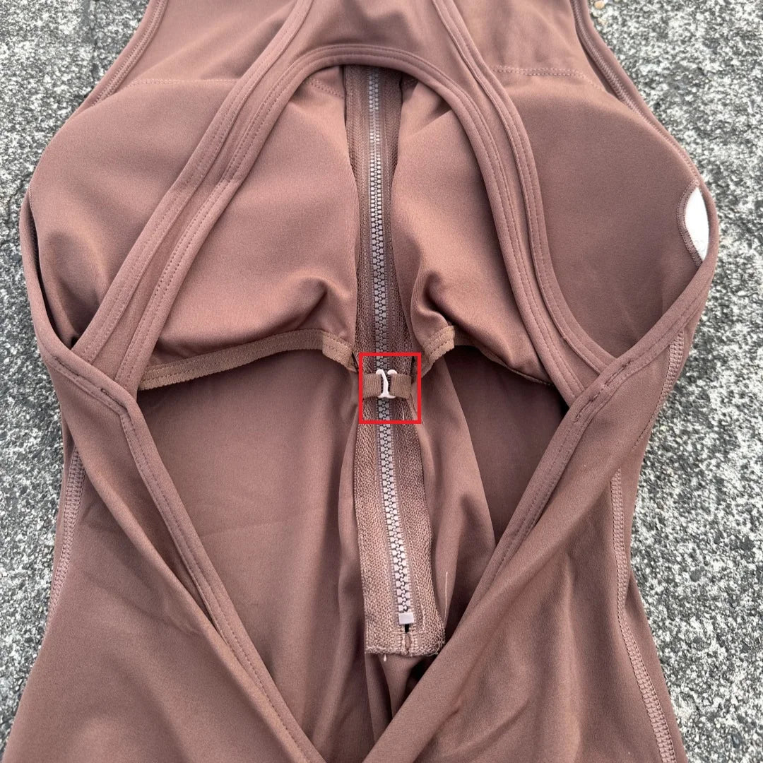 Solid color Scrunch Back Waist Tight Yoga Jumpsuit Shorts Set Women Zipper Gym Sportswear Fitness One Piece Sports Suit Workout