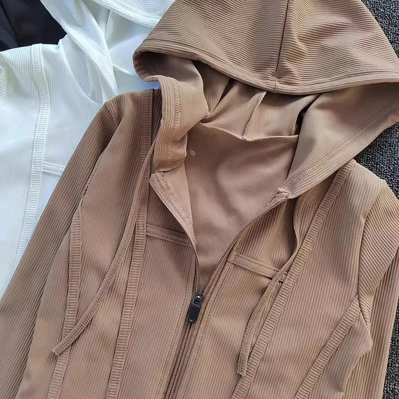 Women's Yoga Coat Short Sports jacket Fitness