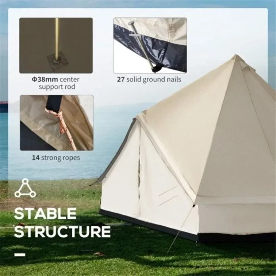 tent, can accommodate 10 people, camping tent, portable
