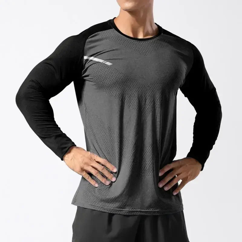 Men's Sport Long Sleeve Tops  T-shirts Bodybuilding