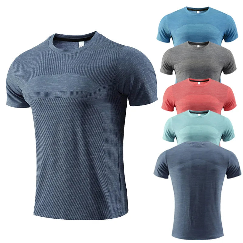 Mens Short Sleeve Sport t Shirt Quick Dry Running
