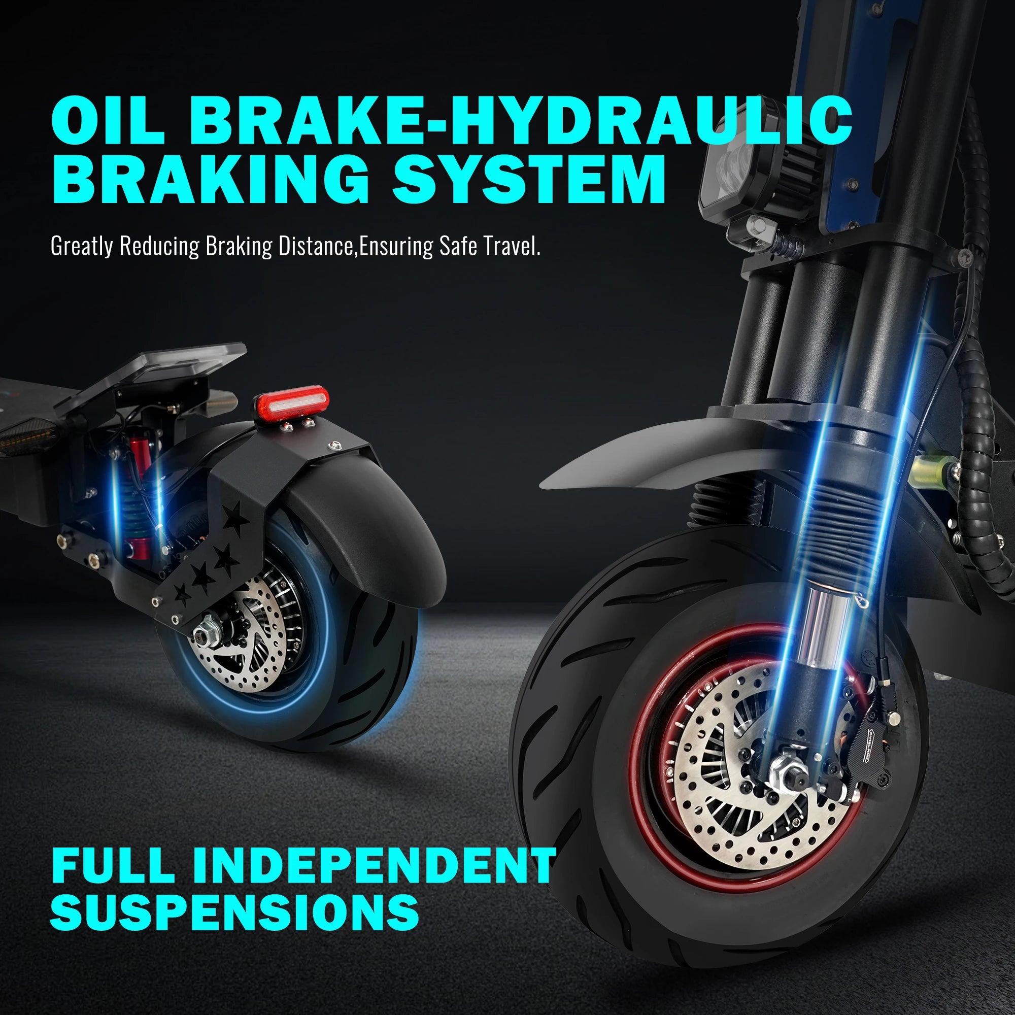 FREE GIFT ADULT ELECTRIC SCOOTER DUAL MOTOR 65 MILES RANGE