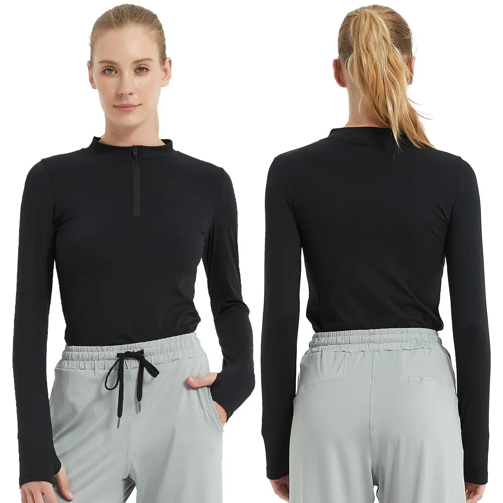 Women'S Tight Yoga Wear Quick-Drying Long-Sleeved