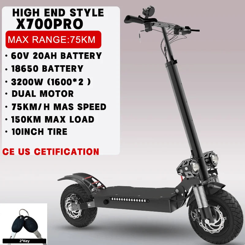 r Adults SINGLE/DUAL MOTOR Folding E ScooterRemovable Seat