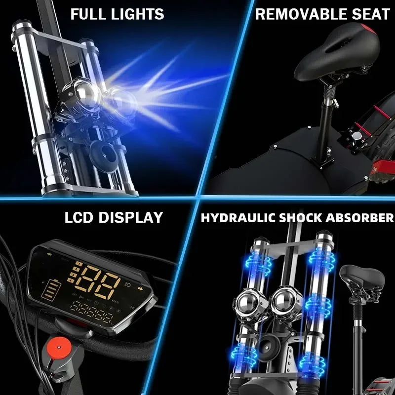 Off Road Electric Scooter Dual Motor 85km/h