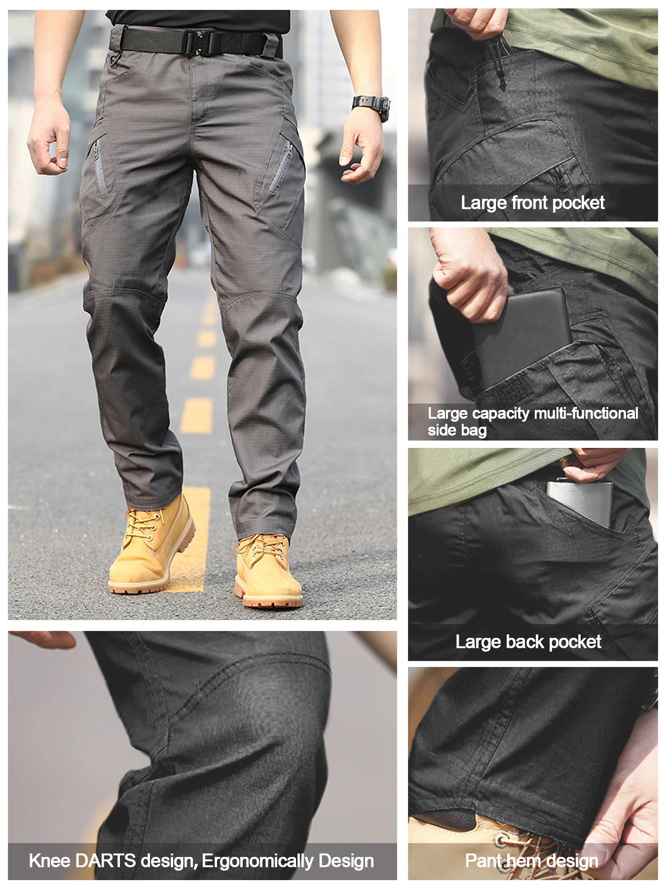 Men's Tactical Pant, Multi-pocket Design, Lightweight