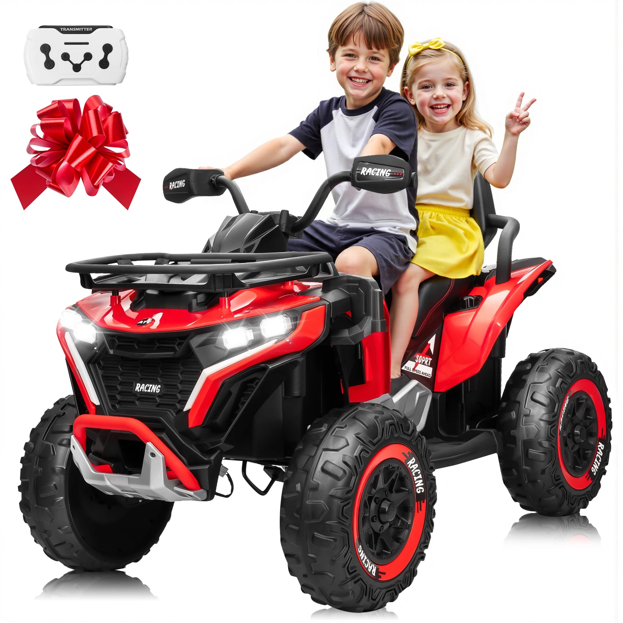 24V Large Four-Wheeled Off-Road Vehicle for Kids -