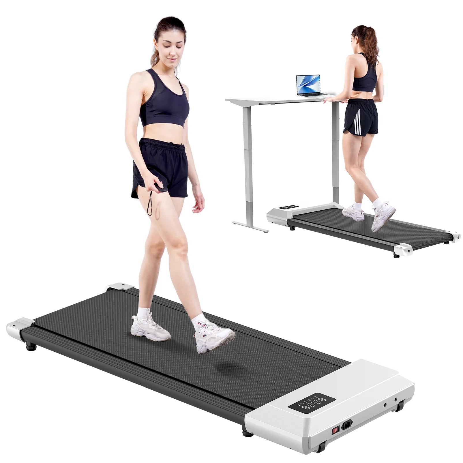 Max 250lbs Quiet Treadmills Exercise Machine