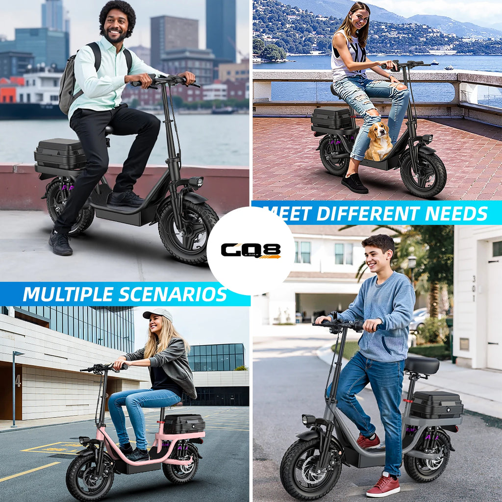 Electric Scooter  Commuting Scooter with Adjustable Seat