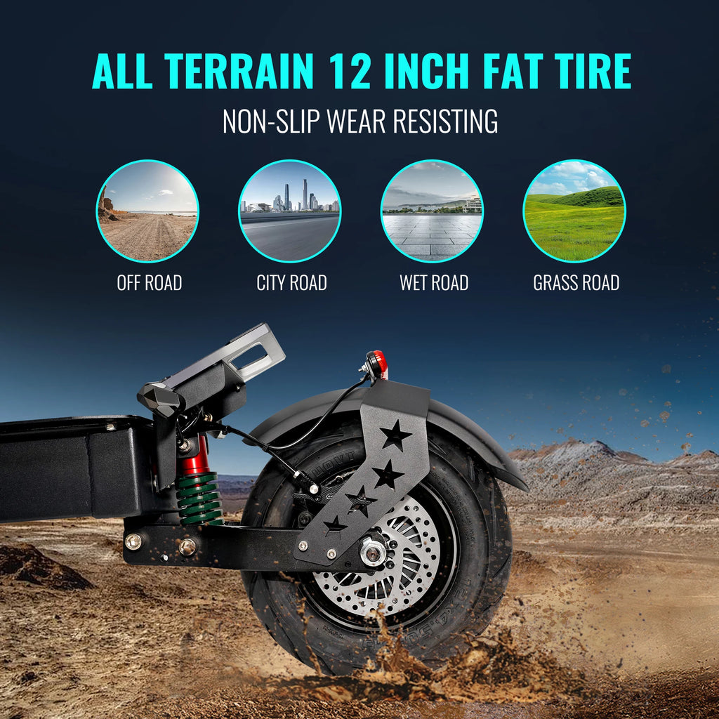 FREE GIFT ADULT ELECTRIC SCOOTER DUAL MOTOR 65 MILES RANGE