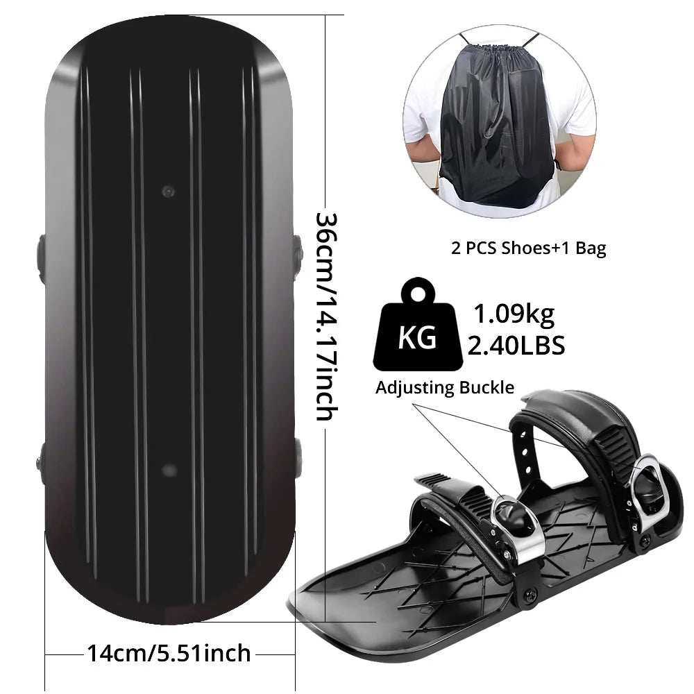 Short Shoe Snowblades for Winter Outdoor Sports