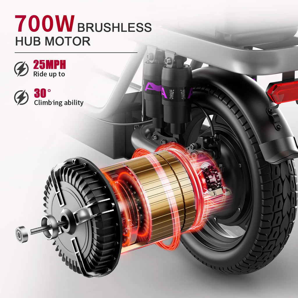 Folding Electric Scooter for Adults,  Full Shock Absorption