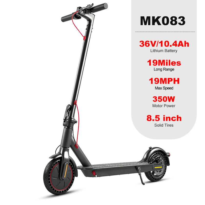 Adult Electric Scooter 19MPH Top Speed Dual Shock Absorption