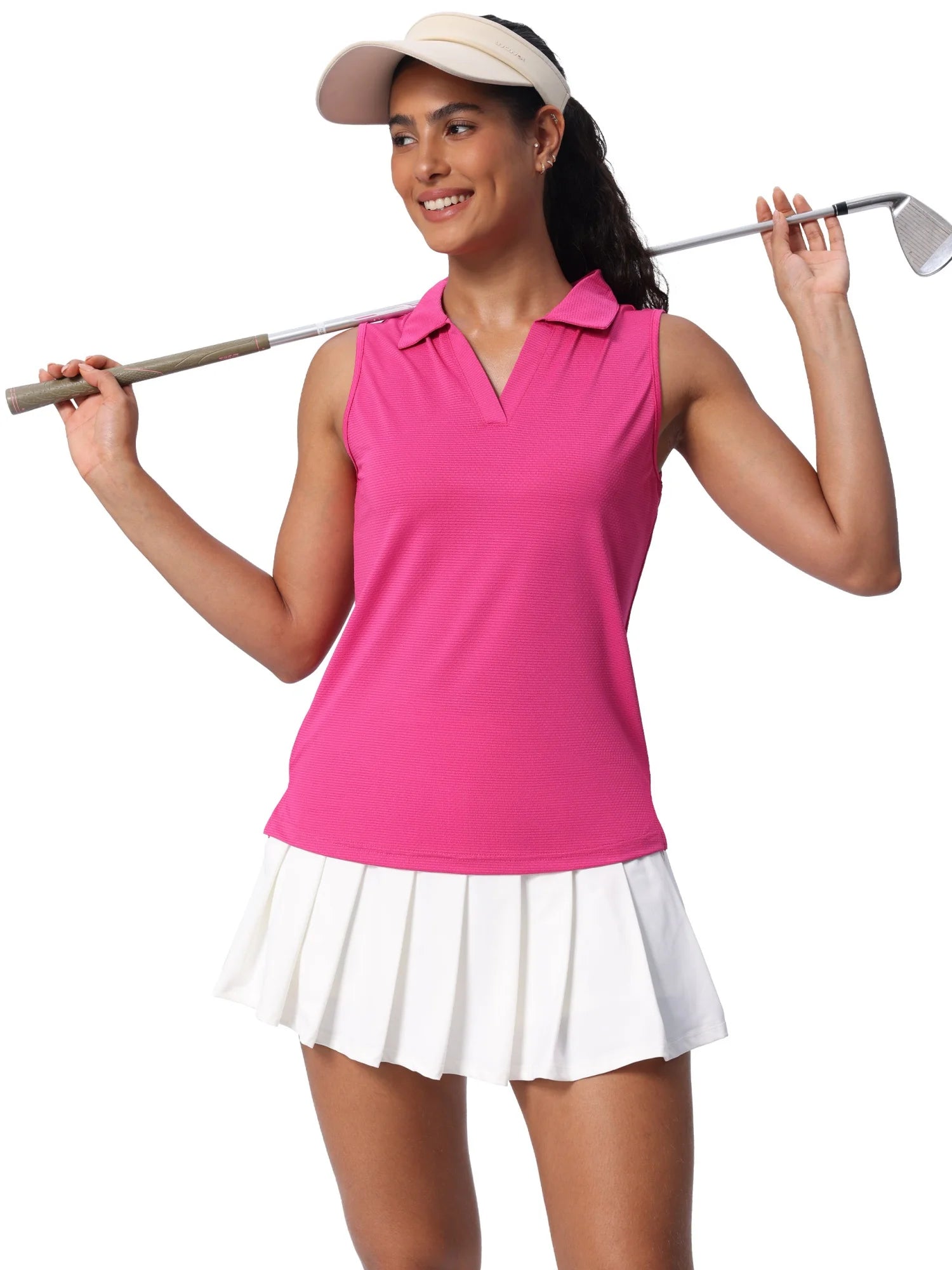 Women's Sleeveless Golf Shirts  Tennis Polo Lightweigh