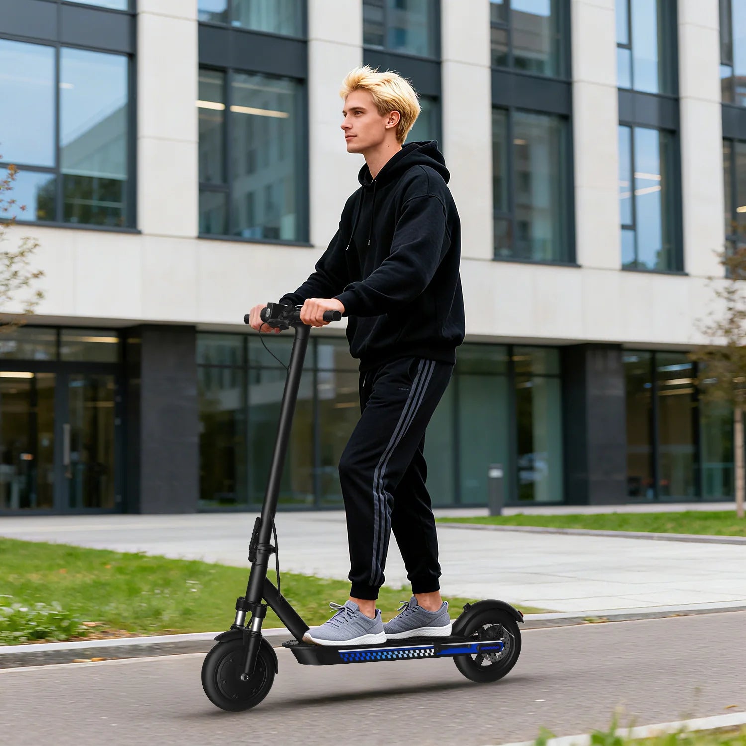 Commuting Electric Scooter with Double Braking Syste
