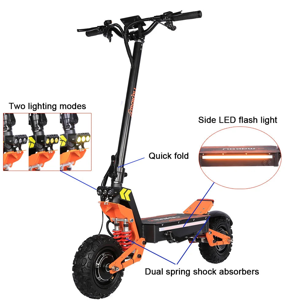 Upgraded NFC Unlockin Dual Motor Eelectric Scooter