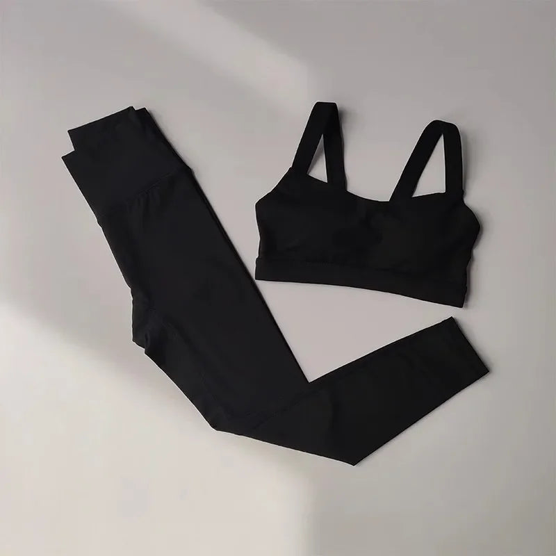 Seamless Yoga Set for Women, Workout Sportswear,