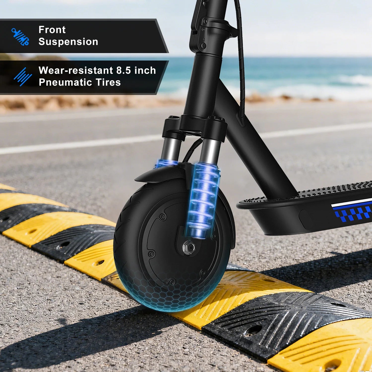 Commuting Electric Scooter with Double Braking Syste