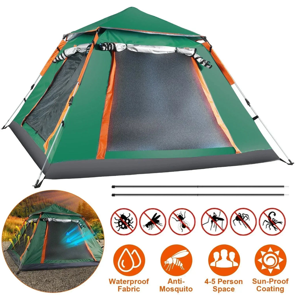 Outdoor Self-driving Travel Camping Tent Auto Quick-opening Tent Portable Rainproof Sunshine-proof Hiking Sunshine Shelter 텐트