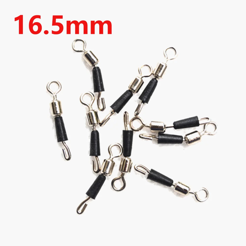 50pcs Fishing Barrel Bearing Rolling Swivel Solid Ring