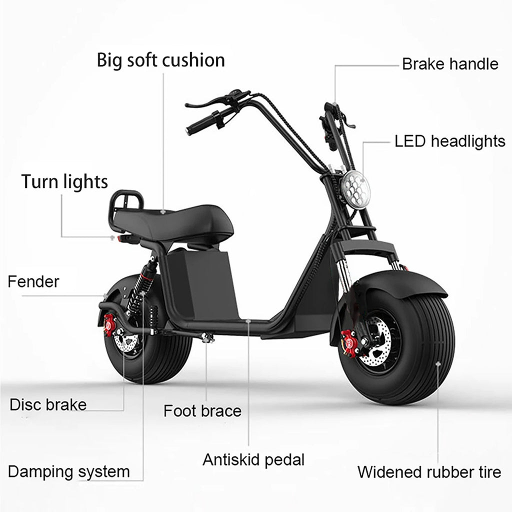 Lager Tire Electric Scooter For Adults