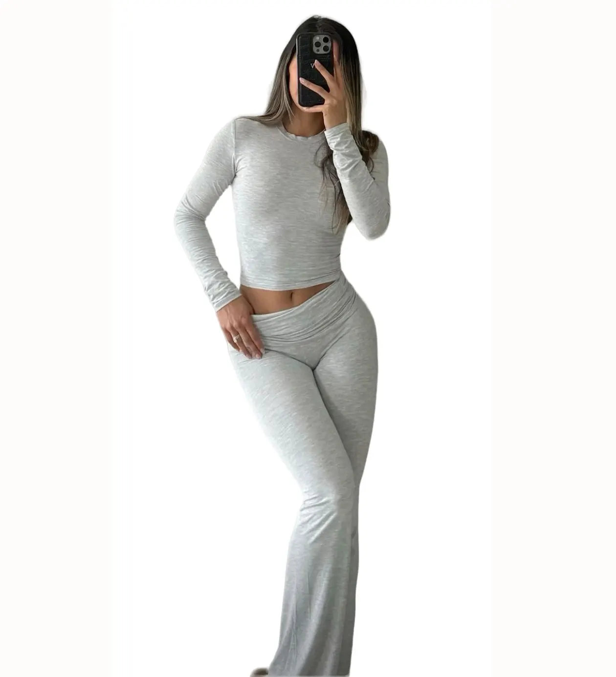 Women's Yoga Two-Piece Set Long-Sleeve