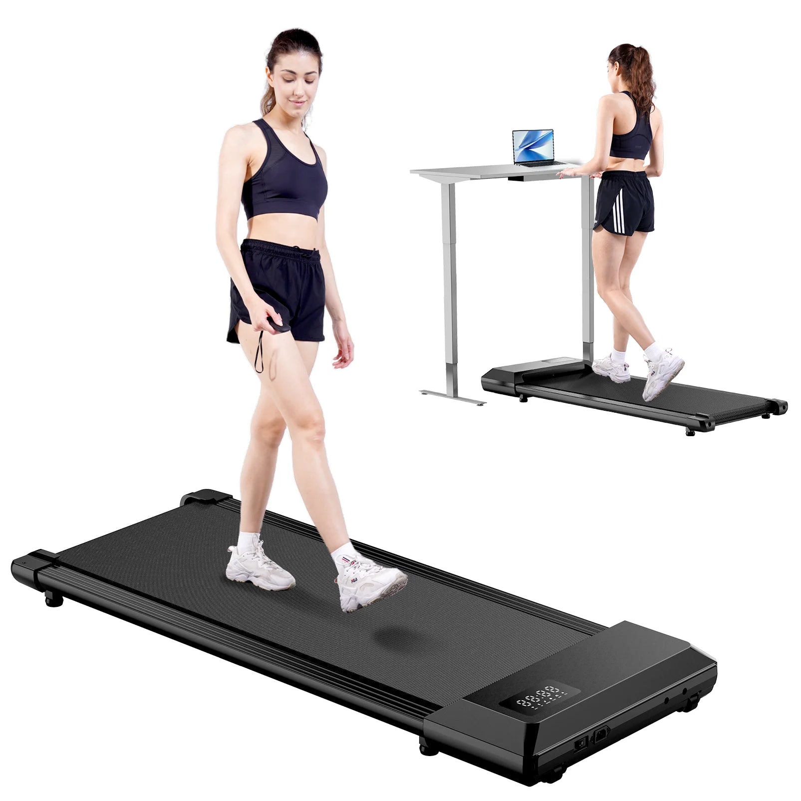 Max 250lbs Quiet Treadmills Exercise Machine