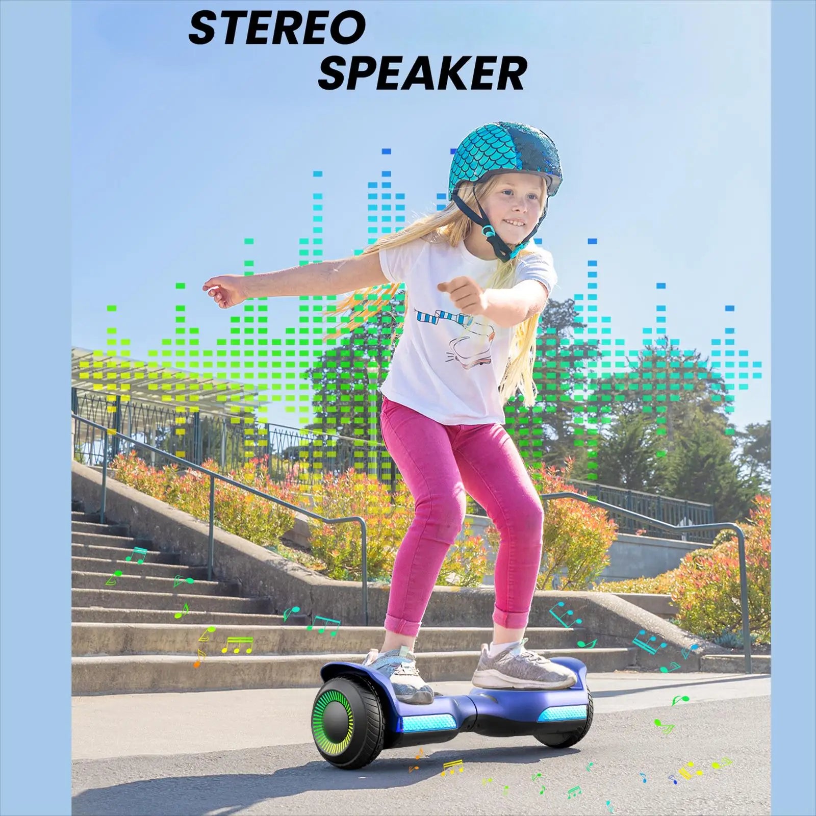 All Terrain Hoverboard - LED Light & Bluetooth Speaker
